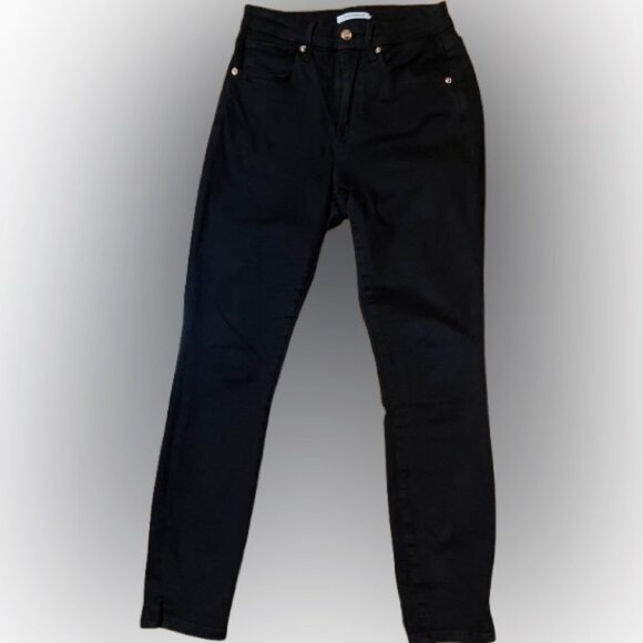Good American Good Waist Crop Women's Black Jeans Size 27 - Picture 1 of 10